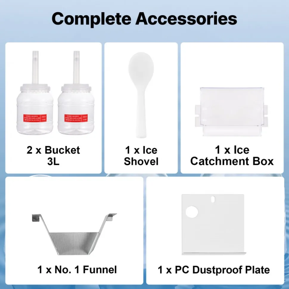 VEVOR Commercial Snowflake Ice Machine, 176.4LBS/24H Snowflake Ice Maker, Stainless Steel Ice Shaver Machine, Electric Snow Cone Maker, Air Cooling System for Rapid Heat Dissipation, for Bakery, Cafe