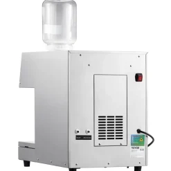 VEVOR Commercial Snowflake Ice Machine, 397LBS/24H Snowflake Ice Maker, Stainless Steel Ice Shaver Machine, Electric Snow Cone Maker, Air Cooling System for Rapid Heat Dissipation, for Bakery, Cafe