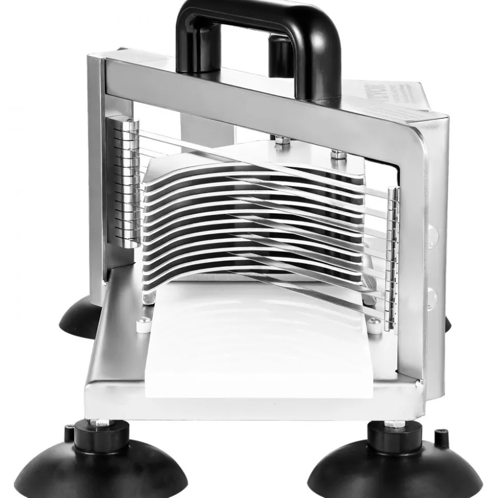 VEVOR Commercial Tomato Slicer, 3/8 inch Tomato Cutter Slicer, Stainless Steel Heavy Duty Tomato Slicer Machine, Manual Tomato Slicer with Non-slip Feet, for Cutting Tomatoes, Cucumbers, Bananas