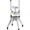 VEVOR Commercial Vegetable Fruit Chopper, Stainless Steel French Fry Cutter with 4 Blades 1/4" 3/8" 1/2", 6-wedge Slicer, Chopper Dicer with Tray, Heavy Duty Cutter for Potato Tomato Onion Mushroom