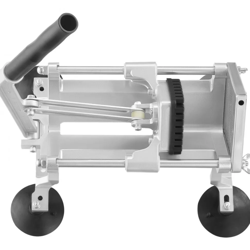 VEVOR Commercial Vegetable Slicer, 3/8 inch Fruit Slicer, Stainless Steel and Aluminum Alloy Vegetable Cutter Slicer Machine, Manual Slicer with Non-slip Feet, for Radishes, Onions, Potatoes, Lemons