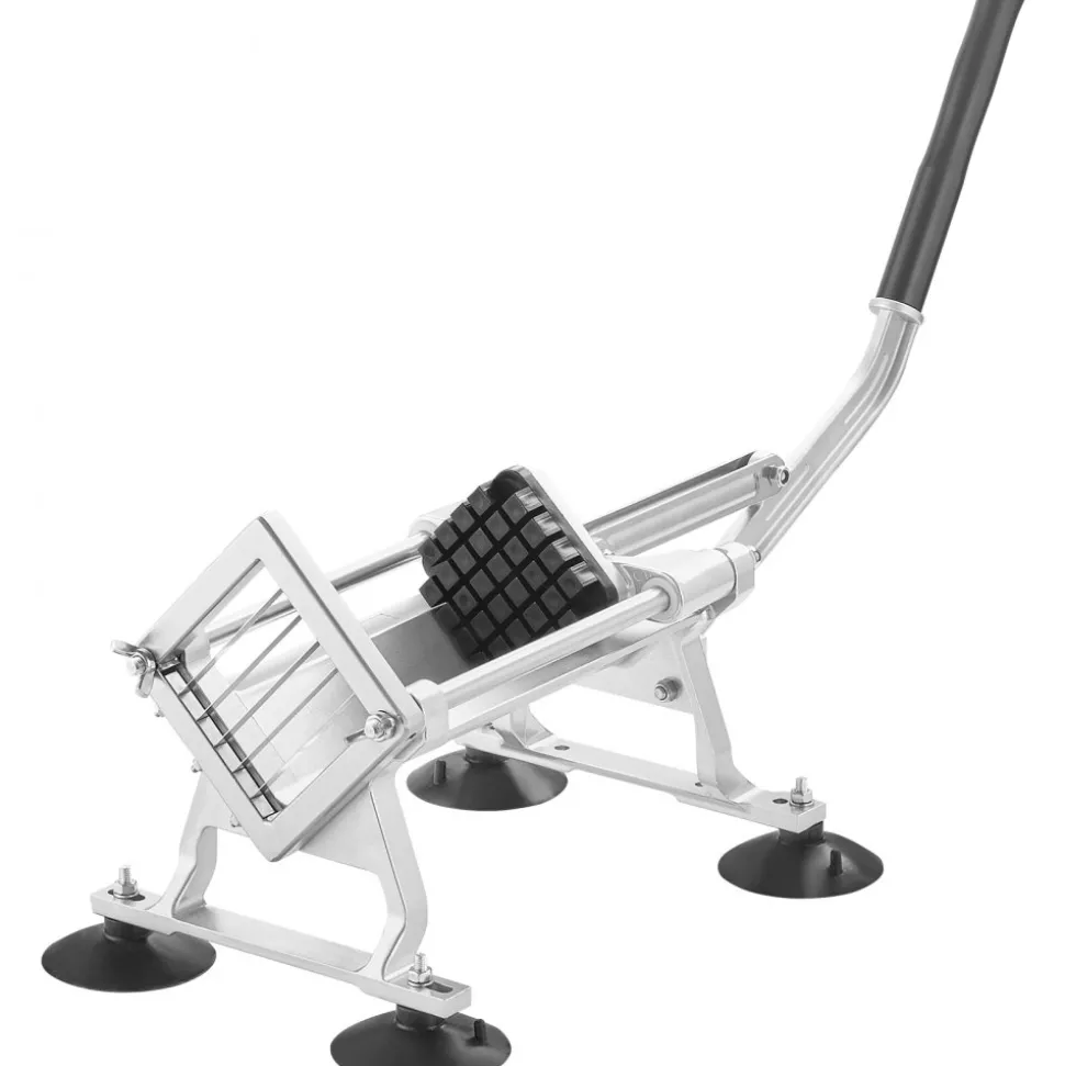 VEVOR Commercial Vegetable Slicer, 1/4"+3/8"+1/2" Fruit Slicer, Stainless Steel and Aluminum Alloy Vegetable Cutter Slicer Machine, Manual Slicer with Non-slip Feet, for Radishes, Onions, Potatoes
