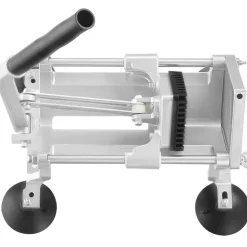 VEVOR Commercial Vegetable Slicer, 1/4 inch Fruit Slicer, Stainless Steel and Aluminum Alloy Vegetable Cutter Slicer Machine, Manual Slicer with Non-slip Feet, for Radishes, Onions, Potatoes, Lemons