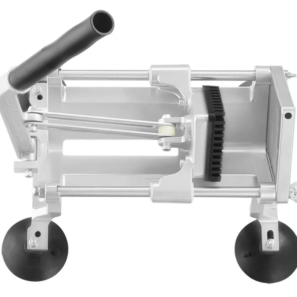 VEVOR Commercial Vegetable Slicer, 1/4 inch Fruit Slicer, Stainless Steel and Aluminum Alloy Vegetable Cutter Slicer Machine, Manual Slicer with Non-slip Feet, for Radishes, Onions, Potatoes, Lemons