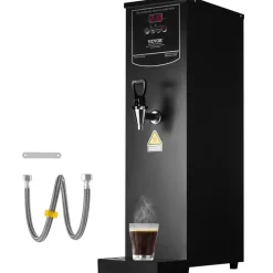 VEVOR Commercial Water Boiler, Electric Hot Water Dispenser with 316 Stainless Steel Heating Tube, 1500W Step-by-step Fast Heating 50L per Hour Hot Water Boiler, for Coffee Tea Restaurant Office