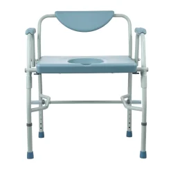 VEVOR Commode Chair, Bedside Commode with Drop-Down Arms and Detachable Backrest, 5-Level Adjustable Height, 7L Removable Bucket, Easy to Assemble, 1000LBS Capacity, Portable Toilet for Adults Seniors