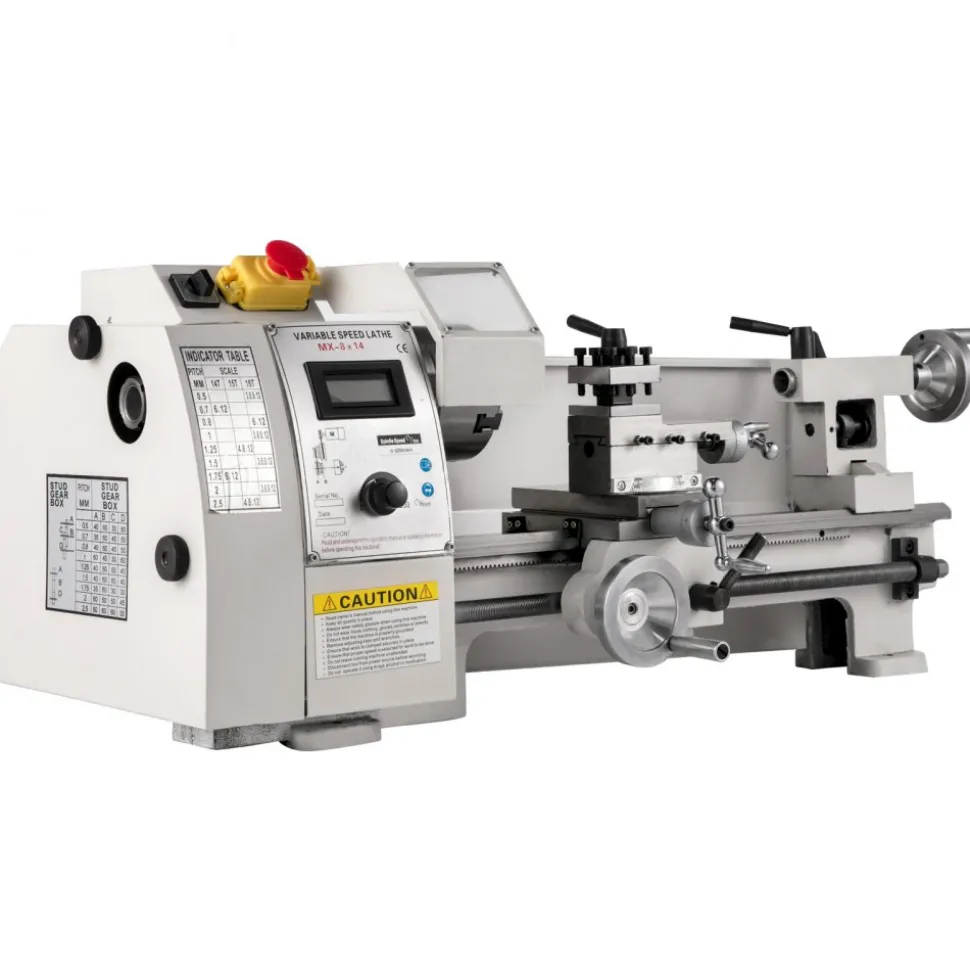 VEVOR Compact Metal Lathe, 8"x14", Adjustable Speed 2250 RPM, 650W Power, Precision Engineering Lathe for Metalworking, Ideal for Crafting Different Metals