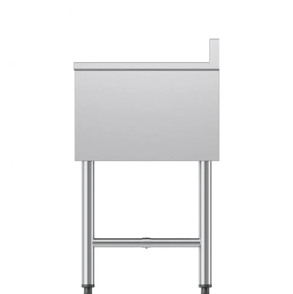 VEVOR 3 Compartment Sink, 18-Gauge 304 Stainless Steel, 10" x 14" x 10" Bowl Size, 3 Bay Commercial Under Bar Sink with Backsplash and Efficient Drainage for Kitchen, Restaurant, Food Truck & Home Use