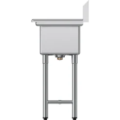VEVOR 3 Compartment Sink, 18-Gauge 304 Stainless Steel, 10
