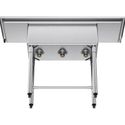 VEVOR 3 Compartment Sink, 18-Gauge 304 Stainless Steel, 10