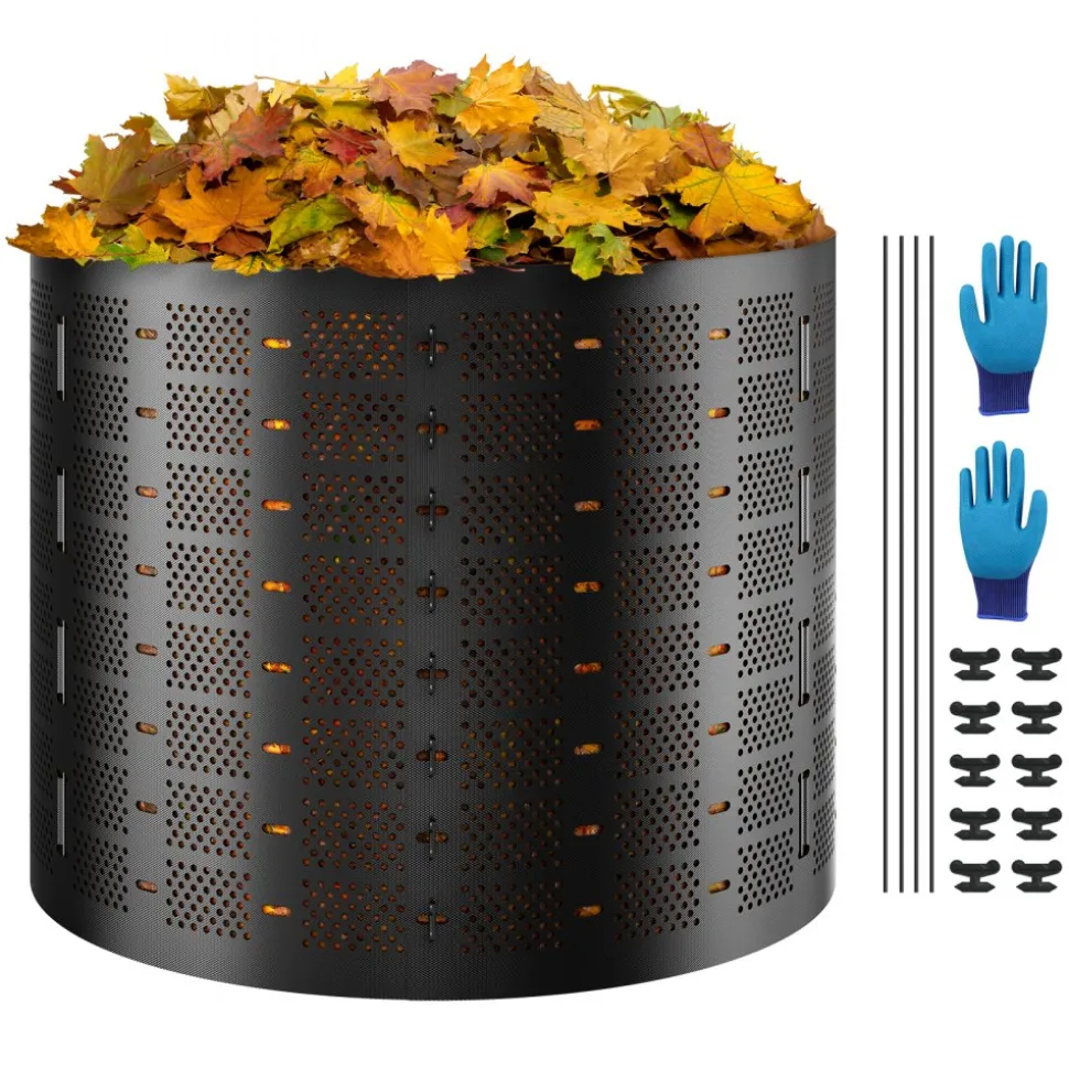 VEVOR Compost Bin 220 Gallon, Outdoor Expandable Composter, Easy to Setup & Large Capacity Composting Bin, Fast Creation of Fertile Soil