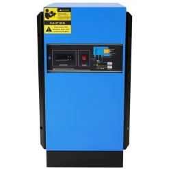 VEVOR Compressed Air Dryer, 125CFM Refrigerated Air Dryer, 110-120V Industrial Refrigerated Air-Drying System for 20HP, 25HP & 30HP Compressors - with Color Screen Control Panel and Automatic Drainage