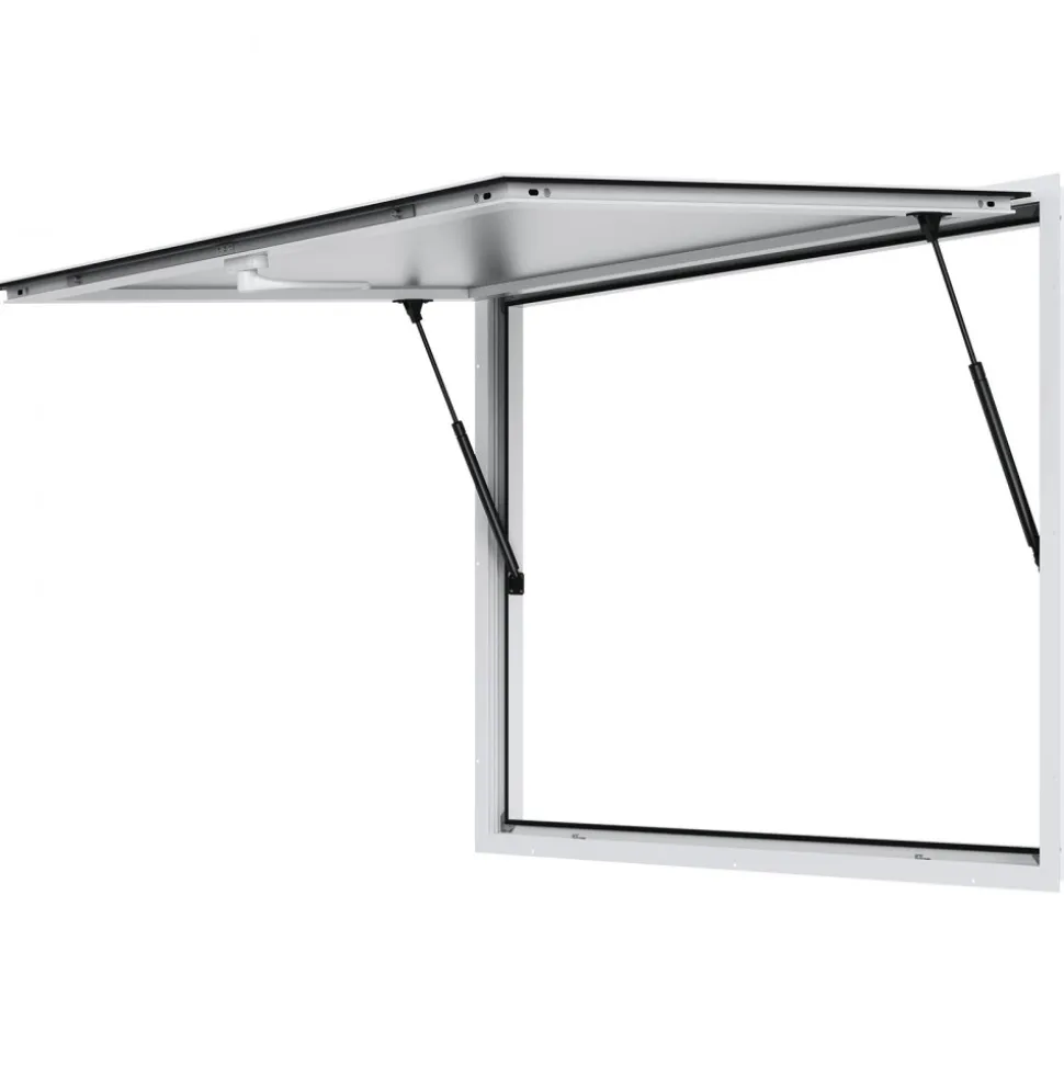 VEVOR Concession Window for Food Truck, 48"x36" Aluminum Alloy Food Truck Service Window, Up to 85 Degrees Stand Serving Window with Awning Door & Drag Hook, for Food Trucks Concession Trailers