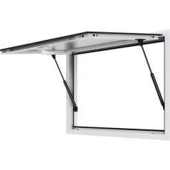 VEVOR Concession Window for Food Truck, 36"x24" Aluminum Alloy Food Truck Service Window, Up to 85 Degrees Stand Serving Window with Awning Door & Drag Hook, Â for Food Trucks Concession Trailers