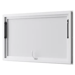 VEVOR Concession Window 53x33 in, Aluminum Alloy Frame Service Window for Food Truck, Up to 85 Degrees Stand Serving Window with Awning Door and Drag Hook, Rainwater Resistant for Concession Trailers