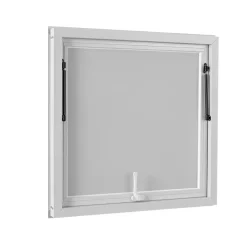 VEVOR Concession Window 36x36 in Aluminum Alloy Frame Service Window, for Food Truck, Up to 85 Degrees Stand Serving with Awning Door and Drag Hook, Rainwater Resistant for Concession Trailer