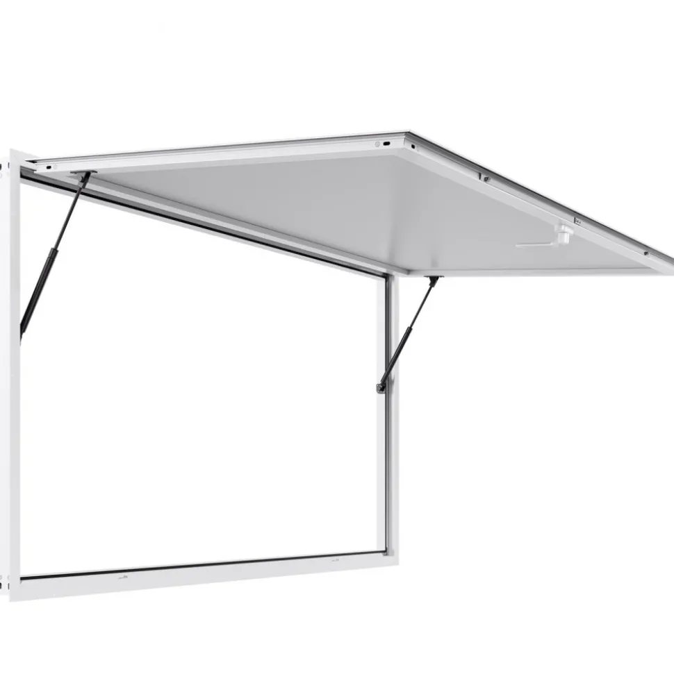 VEVOR Concession Window 74x40 in, Aluminum Alloy Frame Service Window for Food Truck, Up to 85 Degrees Stand Serving Window with Awning Door and Drag Hook, Rainwater Resistant for Concession Trailers