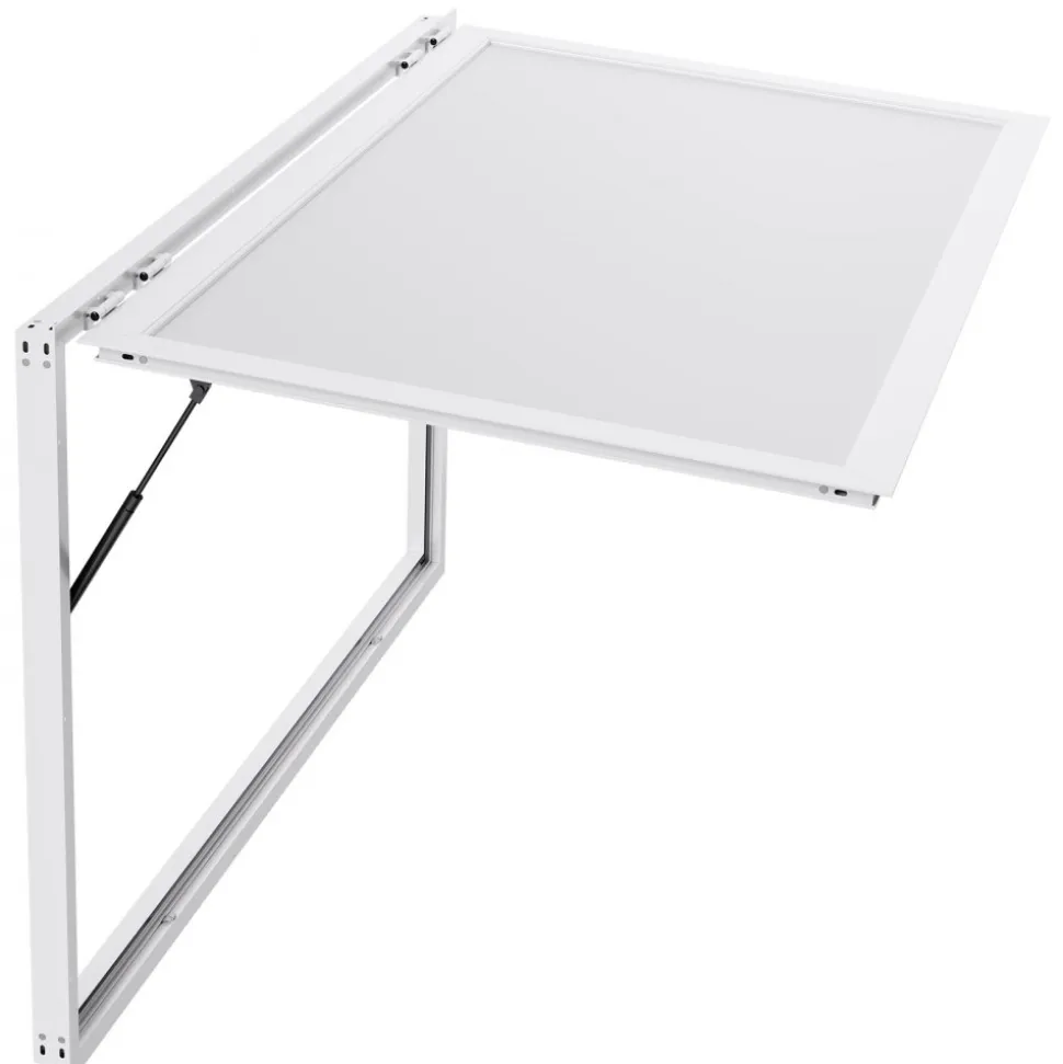 VEVOR Concession Window 74x40 in, Aluminum Alloy Frame Service Window for Food Truck, Up to 85 Degrees Stand Serving Window with Awning Door and Drag Hook, Rainwater Resistant for Concession Trailers