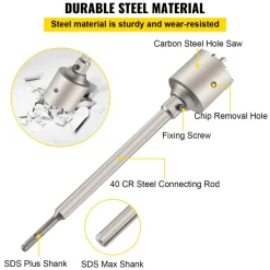 VEVOR Concrete Hole Saw Kit, 1-2/11