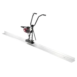VEVOR Concrete Power Screed, 4 ft Aluminum Board Straight Edge Bar Set, 4 Stroke Cement Finishing Vibrating Motor with Height Adjustable Handles, High Efficient Concrete Tool 6500RPM
