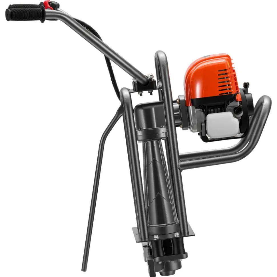 VEVOR Concrete Power Screed Gas-Powered Leveling Machine 1.16HP Engine, 4 Stroke Vibrating Screed, Flexible Shaft Drive, Adjustable Handle, Support Legs for Patio, Driveway, Floor Finishing, Jobsite