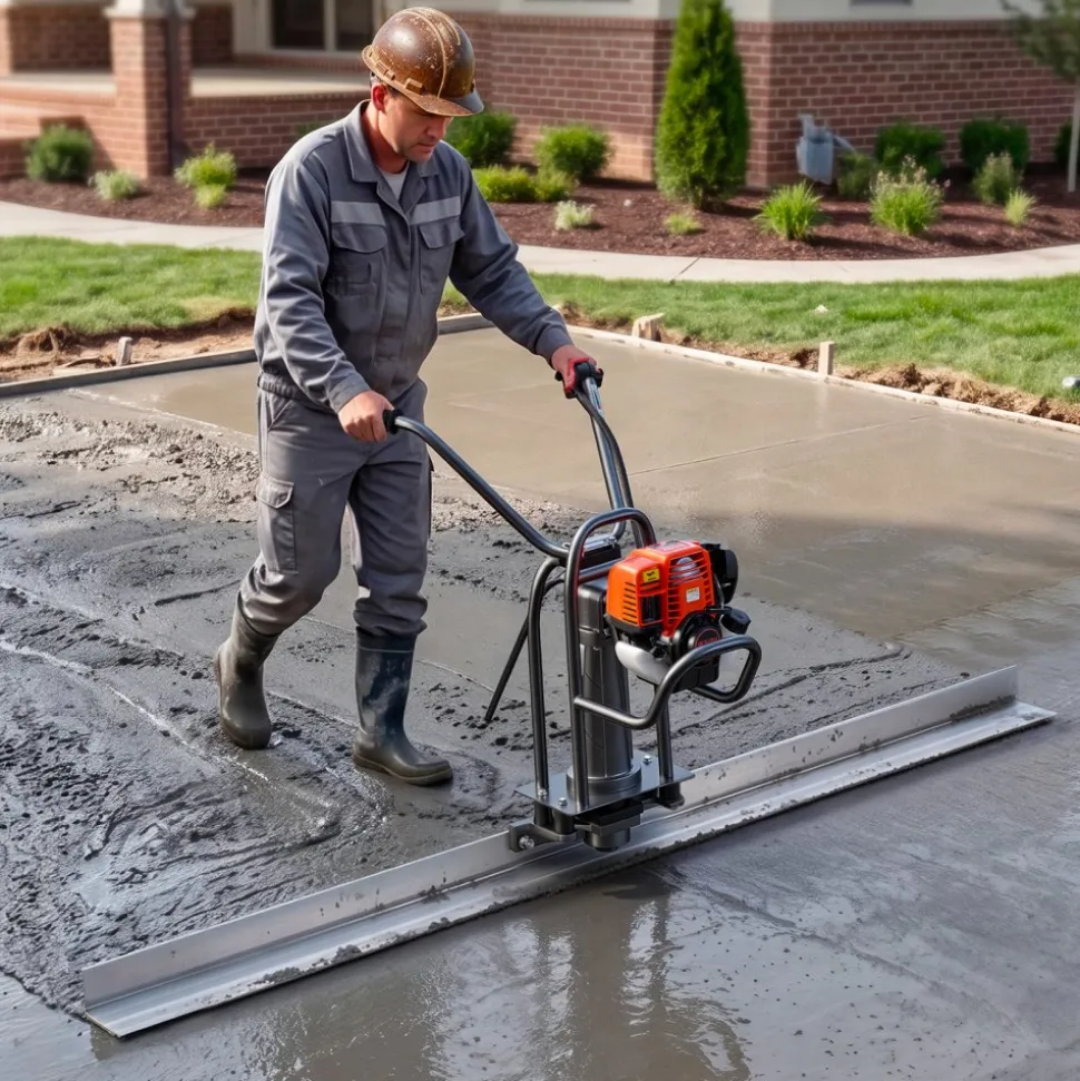 VEVOR Concrete Screed Blade 6 ft Length Aluminum Alloy Board Leveling Tool, 5.3 in Wide Straight Edge, Wide Coverage, Replacement Surface Leveler for Driveway, Patio, Sidewalk, Garage Floor Finishing