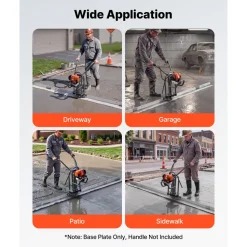 VEVOR Concrete Screed Blade 12 ft Length Aluminum Alloy Board Leveling Tool, 5.3 in Wide Straight Edge, Wide Coverage, Replacement Surface Leveler for Driveway, Patio, Sidewalk, Garage Floor Finishing