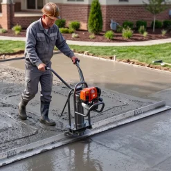 VEVOR Concrete Screed Blade 12 ft Length Aluminum Alloy Board Leveling Tool, 5.3 in Wide Straight Edge, Wide Coverage, Replacement Surface Leveler for Driveway, Patio, Sidewalk, Garage Floor Finishing