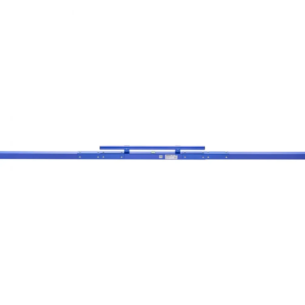 VEVOR Concrete Screed 96 in Length Manual Screed Board Aluminum Alloy Blue, Built-in Bubble Level, Powder-coated Finish, Lightweight Paver Leveling Tool for Patio, Sidewalk, Garage Floor Finishing