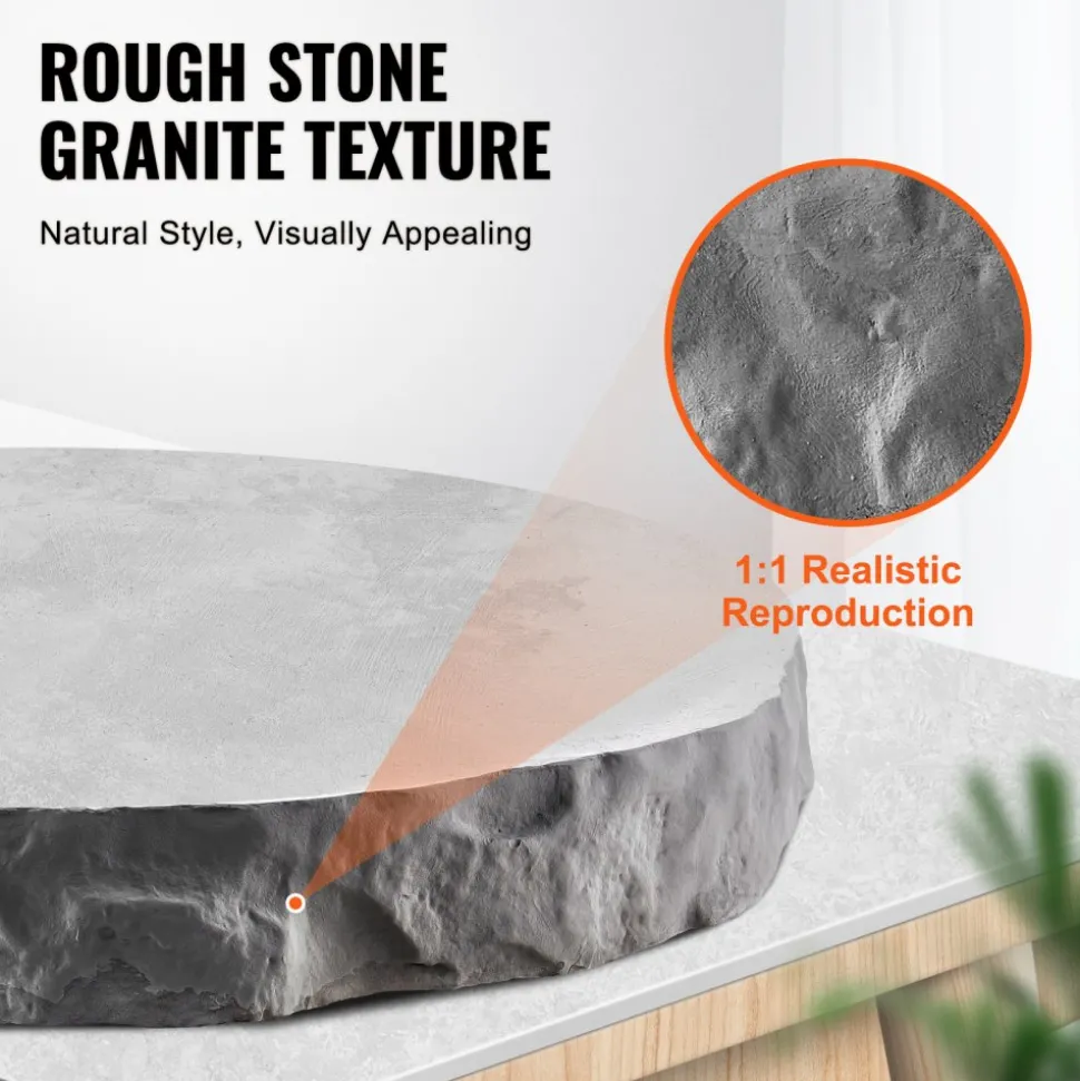 VEVOR Concrete Stamps, 91 x 3 inch, Concrete Molds Rectangular Polyurethane Stamp Stone Tile Texture Mat, Slate floor Imprint Seamless Stamp Mat Concrete Texturing Skin for Outdoor Decorative, Blue
