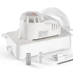 VEVOR Condensate Pump, 1/12 HP, 90 GPH, 20 ft Lift, 115V Automatic AC Condensation Removal Pump with Safety Switch 20 ft Tubing, for Air Conditioner, Dehumidifier, HVAC, Furnace, Ice Maker Water Drain