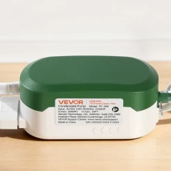 VEVOR Condensate Pump, 1/245 HP, 9.6 GPH, 33 ft Lift, 100-230V Automatic AC Condensation Removal Pump with Safety Switch, Quiet, for Air Conditioner, Dehumidifier, HVAC, Furnace, Ice Maker Water Drain