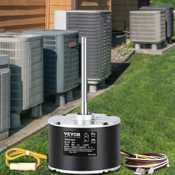VEVOR Condenser Fan Motor 5KCP39EGS070S, 5KCP39EGY823S, 1/4 HP 208-230V, 1100RPM, OEM Standard Upgraded Replacement Condenser Motor Reversible Rotating, Explosion-proof CBB65 5μF/370V Capacitor