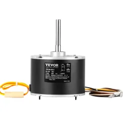 VEVOR Condenser Fan Motor 5KCP39EGS070S, 5KCP39EGY823S, 1/4 HP 208-230V, 1100RPM, OEM Standard Upgraded Replacement Condenser Motor Reversible Rotating, Explosion-proof CBB65 5μF/370V Capacitor