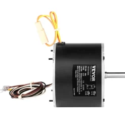 VEVOR Condenser Fan Motor K55HXJKL-2918, 51-23055-11, 1/5 HP 208-230V, 1075RPM, OEM Standard Upgraded Replacement Condenser Motor Reversible Rotating, Explosion-proof CBB65 5μF/370V Capacitor
