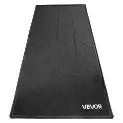 VEVOR Containment Mat, 7 ft 9 in x 16 ft, Non-Slip PVC Garage Floor Mat with a Cleaning Squeegee, Heavy Duty Durable Waterproof Containment Protection from Snow, Rain and Mud for Cars Parking, Black