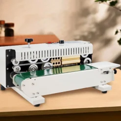 VEVOR Continuous Bag Band Sealing Machine, 0.24-0.47 in/6-12 mm Seal Width, Horizontal Band Sealer Machine with Digital Temperature Control, Carbon Steel Bag Sealer for 0.02-0.8 mm Plastic Bags Films