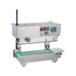 VEVOR Continuous Bag Band Sealing Machine, 0.24-0.47 in/6-12 mm Seal Width, Horizontal Band Sealer Machine with Digital Temperature Control, Stainless Steel Bag Sealer for 0.02-0.8 mm Plastic Bag Film