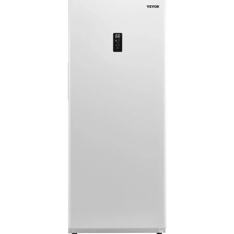 VEVOR Convertible Freezer/Refrigerator, 17 Cu.Ft Frost Free Upright Freezer with Temp Control Panel, Door Open too Long Alarm, Adjustable Shelves and LED, Standing Fridge for Kitchen, Office, Garage