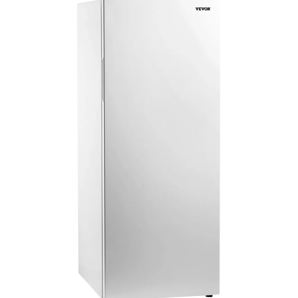 VEVOR Convertible Freezer/Refrigerator, 11 Cu.Ft Frost Free Upright Freezer with Temp Control Panel, Reversible Door, Adjustable Glass Shelves and LED, Standing Fridge for Kitchen, Office, Garage