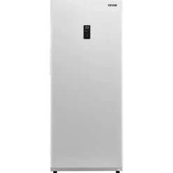 VEVOR Convertible Freezer/Refrigerator, 14 Cu.Ft Frost Free Upright Freezer with Temp Control Panel, Door Open too Long Alarm, Adjustable Shelves and LED, Standing Fridge for Kitchen, Office, Garage