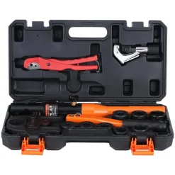 VEVOR Copper Pipe Crimping Tool, Hydraulic Driven Press Tool with 1/2