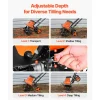 VEVOR Corded Electric Tiller, 14 Inch Tilling Width Garden Rototiller, 10-Amp Motor Heavy-Duty Tilling Machine, Cultivator with Steel Tines and Foldable Handle, for Lawn, Yard, and Gardening Care
