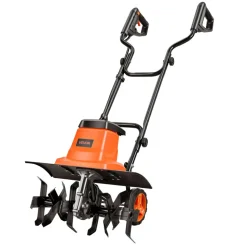 VEVOR Corded Electric Tiller, 14 Inch Tilling Width Garden Rototiller, 10-Amp Motor Heavy-Duty Tilling Machine, Cultivator with Steel Tines and Foldable Handle, for Lawn, Yard, and Gardening Care