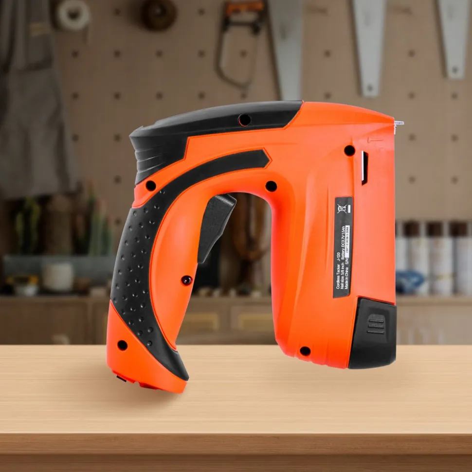 VEVOR Cordless Brad Nailer, 2-in-1 Nail Gun Staple Gun, 18 Gauge 5/8 inch, Battery Powered, with 1000 Pcs Staples and 1000 Pcs Nails, Non-Slip Rubber Grip, for Woodworking, Carpentry and DIY Projects