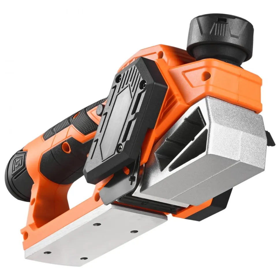 VEVOR Cordless Handheld Planer, 2-1/5-Inch Cut Width, 14500 RPM Electric Hand Wood Planer with 2 Ah 12V Lithium Battery, Brushless Motor, Adjustable Cut Depth, 2 Blades, for Woodworking Wood Chamfer