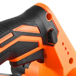 VEVOR Cordless Handheld Planer, 3-1/4-Inch Cut Width, 15000 RPM Electric Hand Wood Planer with 4.0 Ah 18V Lithium Battery, Brushless Motor, Adjustable Cut Depth, Dust Collection Bag, for Woodworking