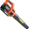 VEVOR Cordless Leaf Blower, 20V Powerful Electric Leaf Blower with 2.0Ah Battery, Fast Charging & Quiet Operation, 2 Speed Control, 450 CFM/110 MPH Lightweight Powered Blowers for Leaves Lawn Care