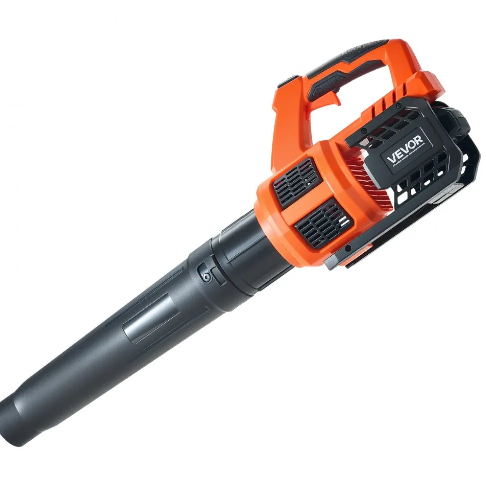 VEVOR Cordless Leaf Blower, 20V Powerful Electric Leaf Blower with 2.0Ah Battery, Fast Charging & Quiet Operation, 2 Speed Control, 450 CFM/110 MPH Lightweight Powered Blowers for Leaves Lawn Care