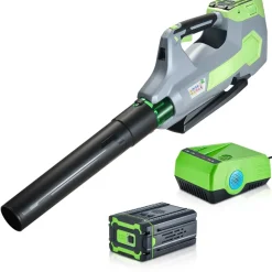 VEVOR Cordless Leaf Blower, 60V Powerful Electric Leaf Blower with 5.0Ah Battery, Fast Charging & Quiet Operation, 3 Speed Control, 650 CFM/125 MPH Lightweight Powered Blowers for Leaves Lawn Care